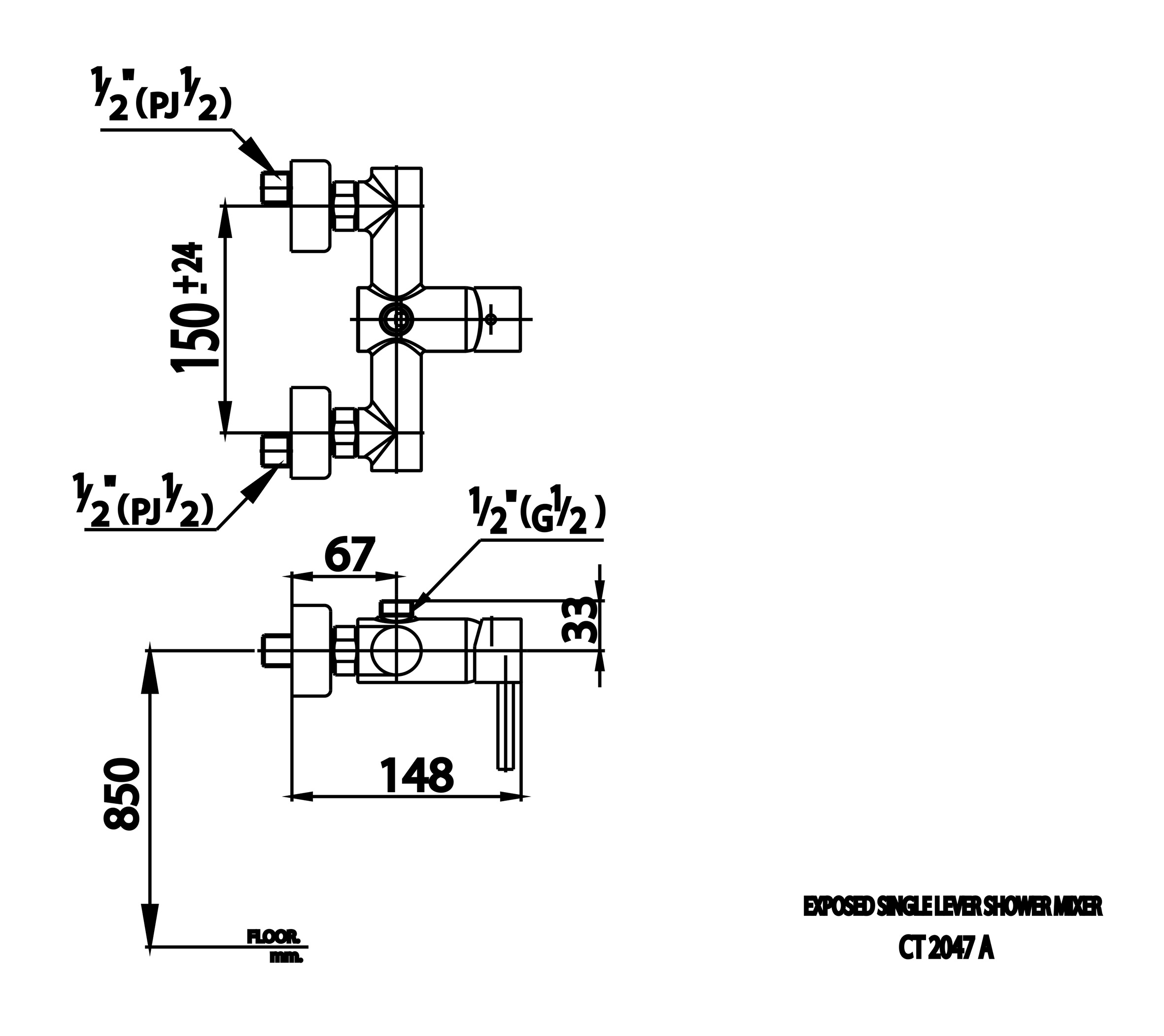 Thiết bị vệ sinh cao cấp chính hãng giá rẻ 2022 CỦ SEN NÓNG LẠNH COTTO CT2047A - Ảnh 2