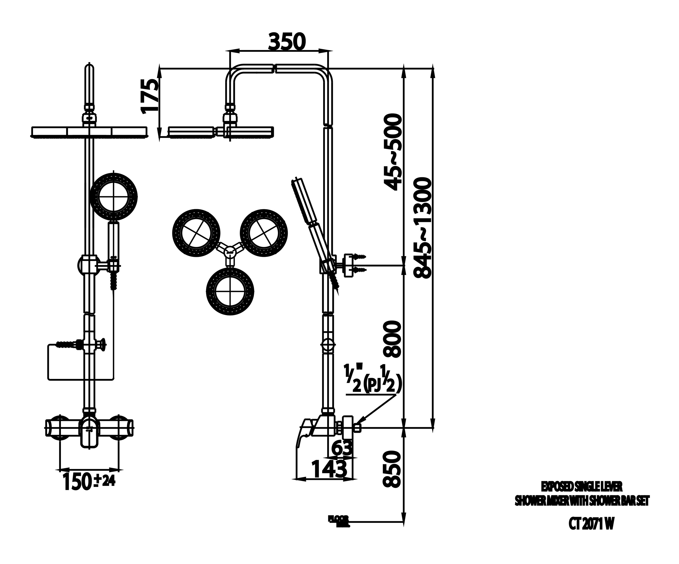 Thiết bị vệ sinh cao cấp chính hãng giá rẻ 2022 SEN CÂY NÓNG LẠNH COTTO CT2071W - Ảnh 2