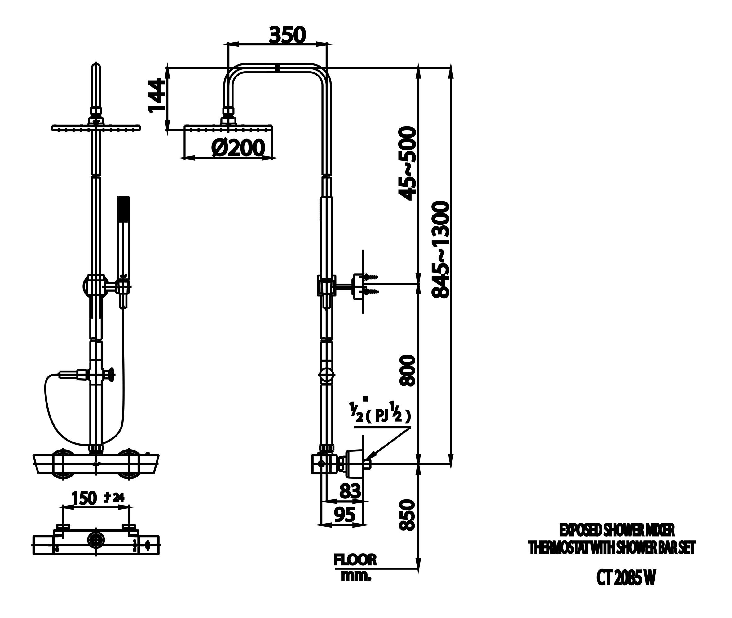 Thiết bị vệ sinh cao cấp chính hãng giá rẻ 2022 SEN CÂY NÓNG LẠNH COTTO CT2085W - Ảnh 2