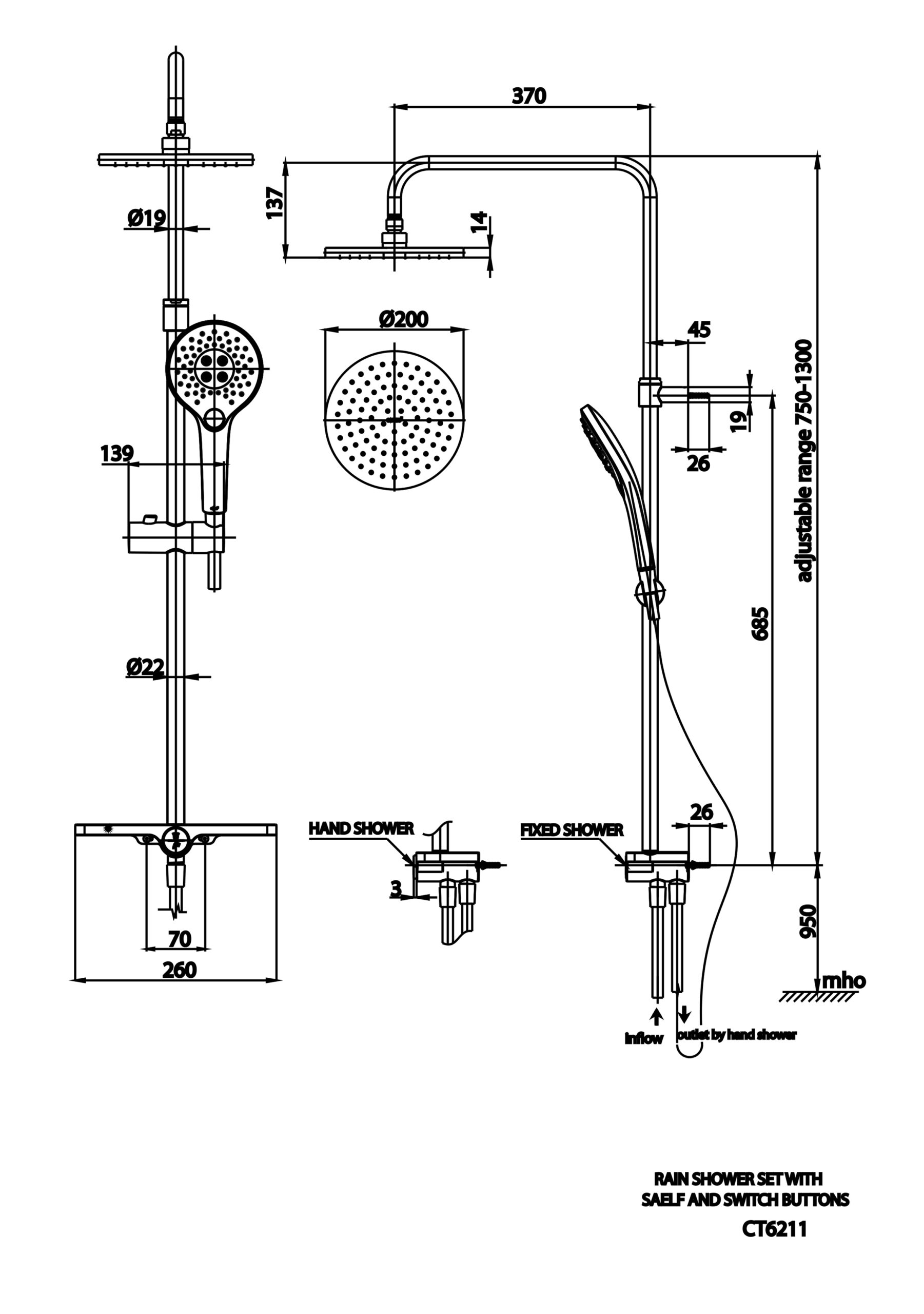 Thiết bị vệ sinh cao cấp chính hãng giá rẻ 2022 THÂN SEN CÂY COTTO CT6211 - Ảnh 2