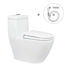 BỒN CẦU 1 KHỐI KÈM VÒI XỊT VIGLACERA V199 (NẮP ÊM)