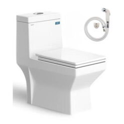 BỒN CẦU 1 KHỐI KÈM VÒI XỊT VIGLACERA V42 (NẮP ÊM)