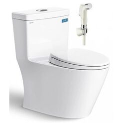 BỒN CẦU 1 KHỐI KÈM VÒI XỊT VIGLACERA V62 (NẮP ÊM)