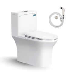 BỒN CẦU 1 KHỐI KÈM VÒI XỊT VIGLACERA V72 (NẮP ÊM)