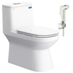 BỒN CẦU 1 KHỐI KÈM VÒI XỊT VIGLACERA V816 (NẮP ÊM)