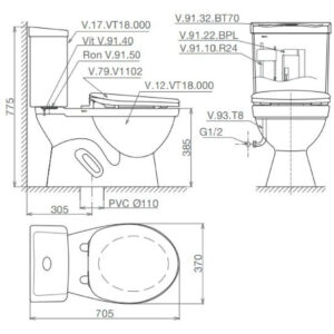 Thiết bị vệ sinh cao cấp chính hãng giá rẻ 2022 Thiết bị vệ sinh cao cấp