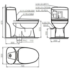 Thiết bị vệ sinh cao cấp chính hãng giá rẻ 2022 Thiết bị vệ sinh cao cấp