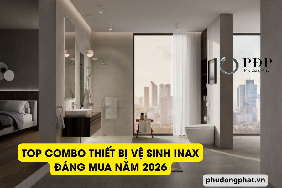 Top combo thiết bị vệ sinh Inax đáng mua năm 2026