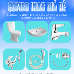 COMBO PHÒNG TẮM INAX GIÁ RẺ