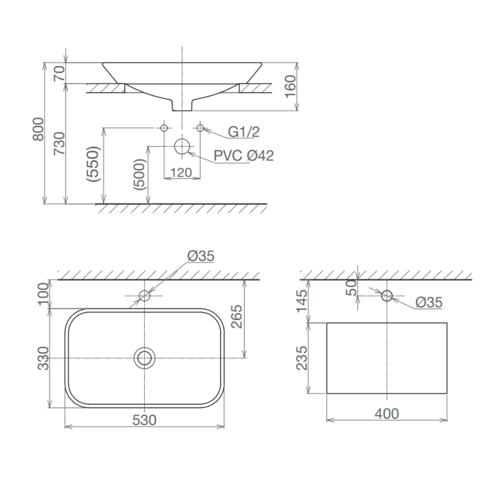 Thiết bị vệ sinh cao cấp chính hãng giá rẻ 2022 CHẬU RỬA MẶT ĐẶT BÀN VIGLACERA V28 - Ảnh 2