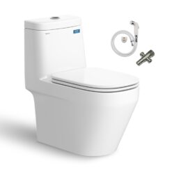 BỒN CẦU 1 KHỐI KÈM VÒI XỊT+ VAN VIGLACERA V68