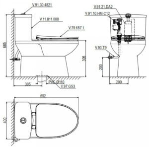 Thiết bị vệ sinh cao cấp chính hãng giá rẻ 2022 Thiết bị vệ sinh cao cấp