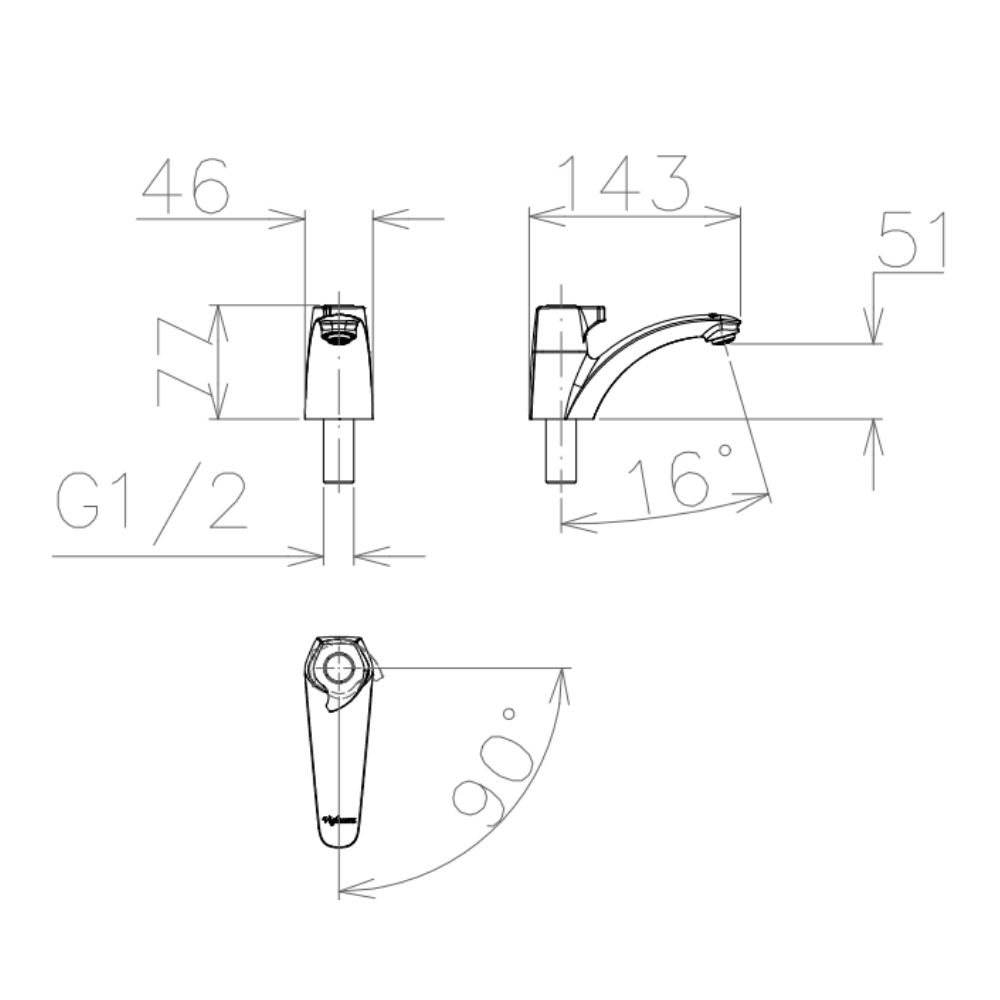 Thiết bị vệ sinh cao cấp chính hãng giá rẻ 2022 Vòi Chậu Viglacera VG107 - Ảnh 2