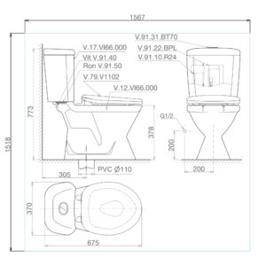 Thiết bị vệ sinh cao cấp chính hãng giá rẻ 2022 Thiết bị vệ sinh cao cấp