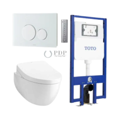 Bồn Cầu Treo Tường TOTO CW812REA/TCF4911EZ/WH172AT/TCA465/MB176G#WH