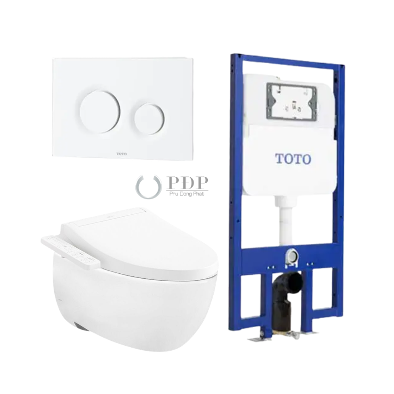Thiết bị vệ sinh cao cấp chính hãng giá rẻ 2022 Bồn Cầu Treo Tường TOTO CW812RA#W TCF23410AAA#NW1 WH172A MB174P#WH