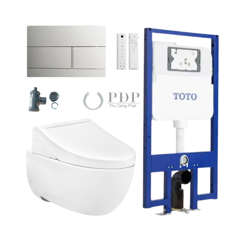 Thiết bị vệ sinh cao cấp chính hãng giá rẻ 2022 Bồn Cầu Treo Tường TOTO CW812REA/TCF24460AAA/WH172AT/TCA465/MB171M#SS