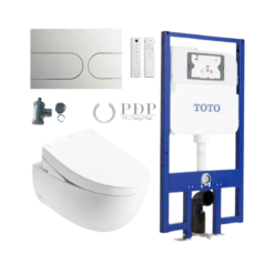 Bồn Cầu Treo Tường TOTO CW812REA/TCF34461GAA/WH172AT/TCA465/MB175M#SS