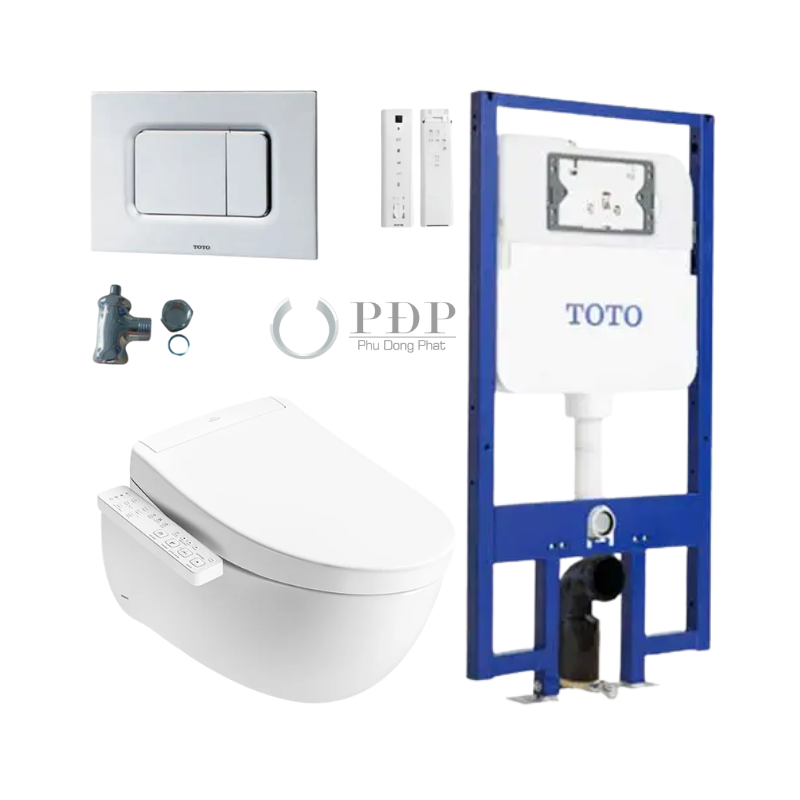 Thiết bị vệ sinh cao cấp chính hãng giá rẻ 2022 Bồn Cầu Treo Tường TOTO CW812REA/TCF33461GAA/WH172AT/TCA465/MB170P#SS