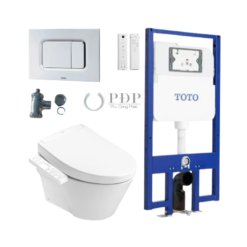 Bồn Cầu Treo Tường TOTO CW822REA/TCF33461GAA/WH172AT/TCA465/MB170P#SS