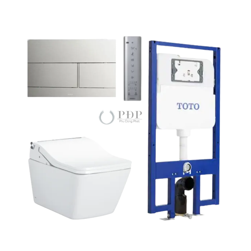 Thiết bị vệ sinh cao cấp chính hãng giá rẻ 2022 Bồn Cầu Treo Tường TOTO CW522EA/TCF803CZ/WH172AT/MB171M#SS