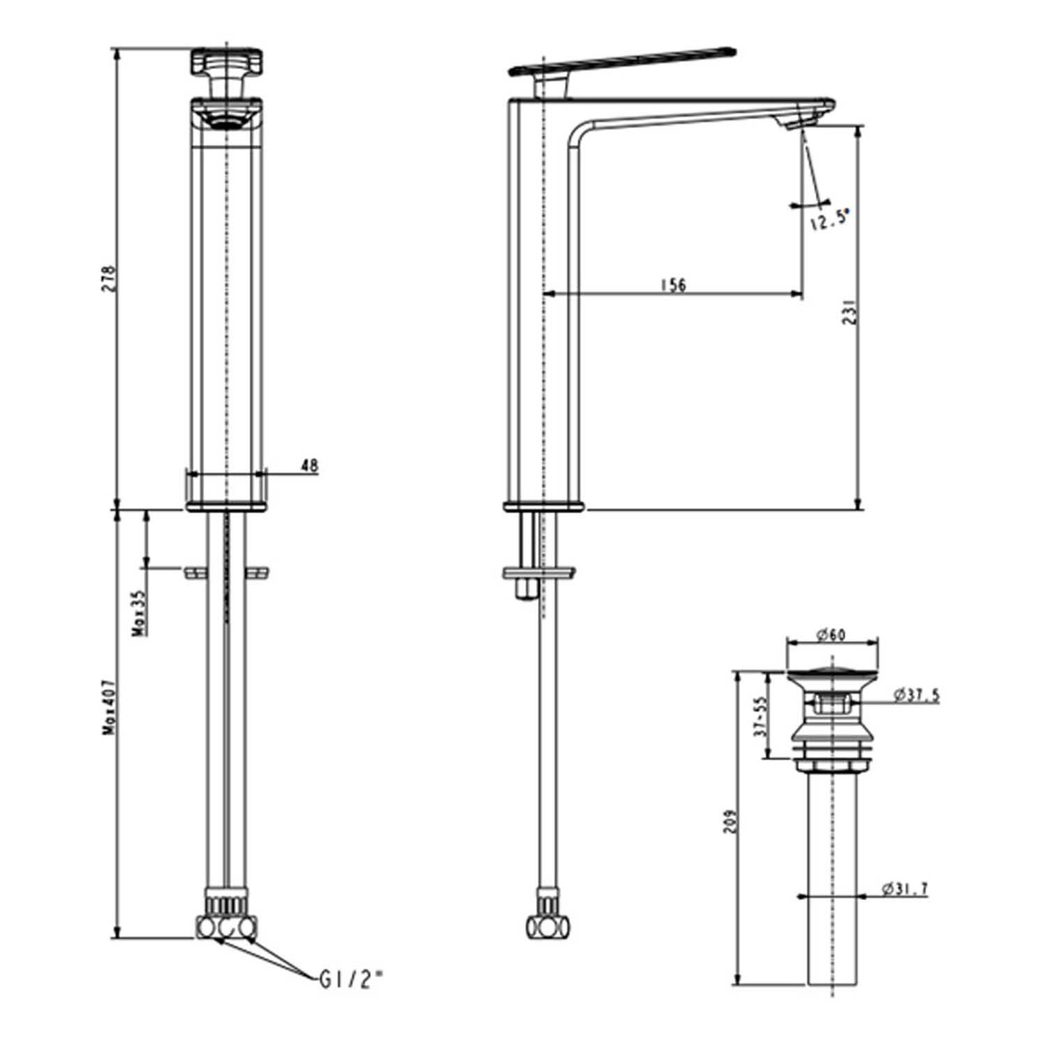 Thiết bị vệ sinh cao cấp chính hãng giá rẻ 2022 Vòi nóng lạnh cao cổ American standard wf-2415
