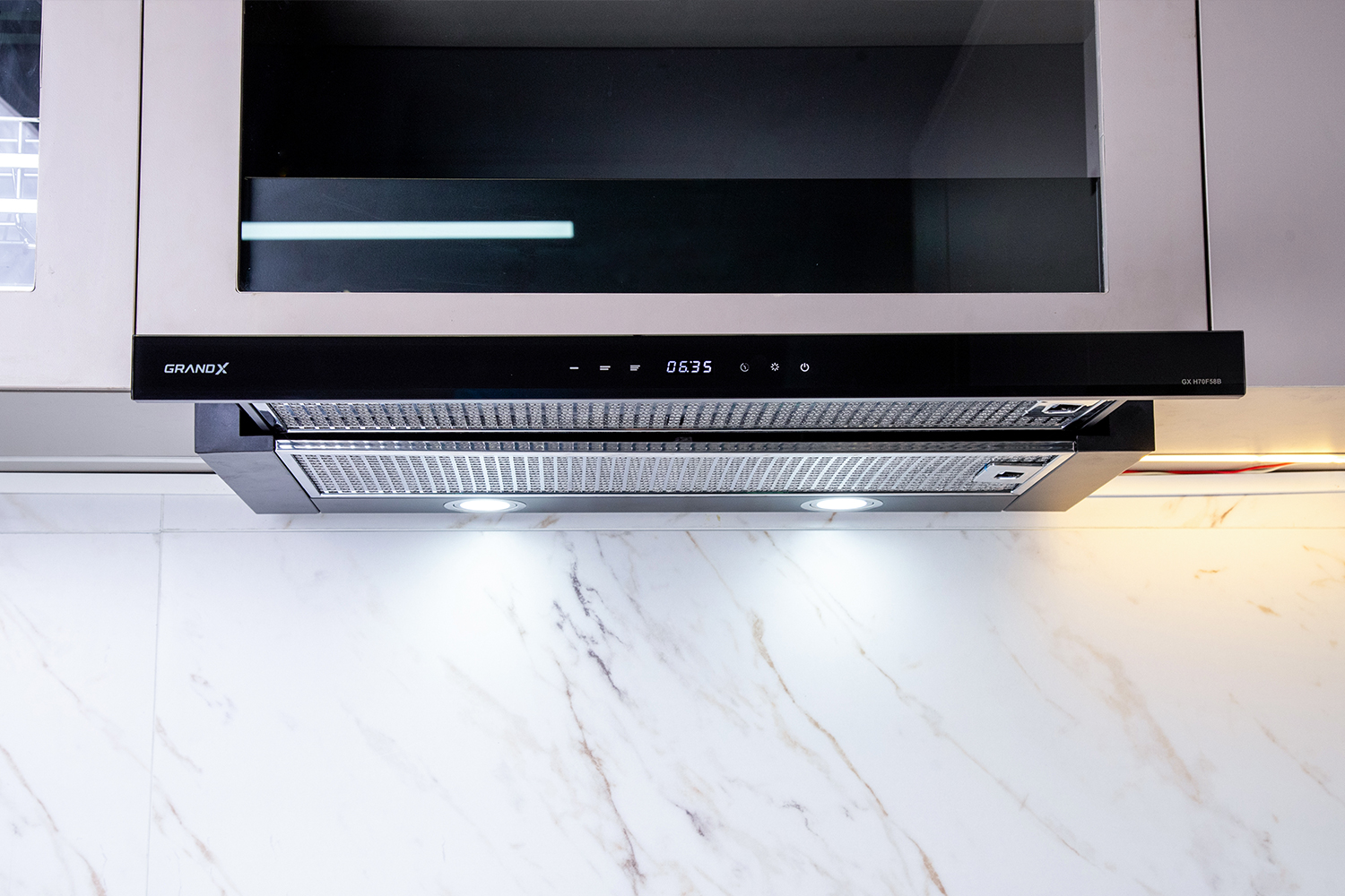 Thiết bị vệ sinh cao cấp chính hãng giá rẻ 2022 MÁY HÚT MÙI GRANDX GX H70F58B - Ảnh 2