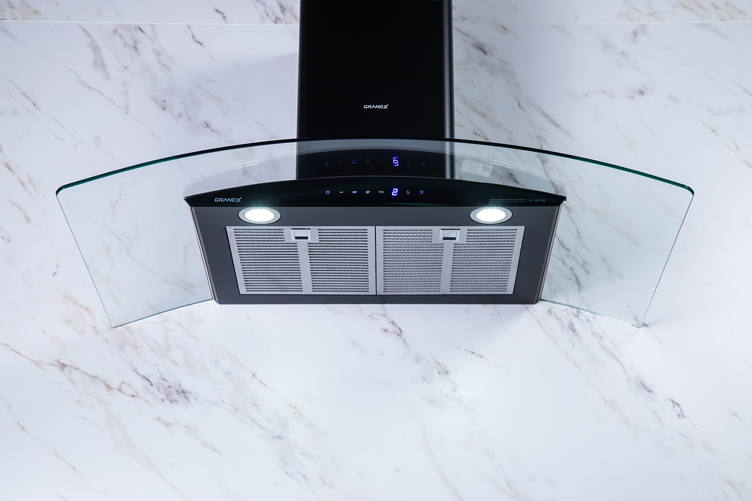 Thiết bị vệ sinh cao cấp chính hãng giá rẻ 2022 MÁY HÚT MÙI GRANDX GX H90C62B - Ảnh 3