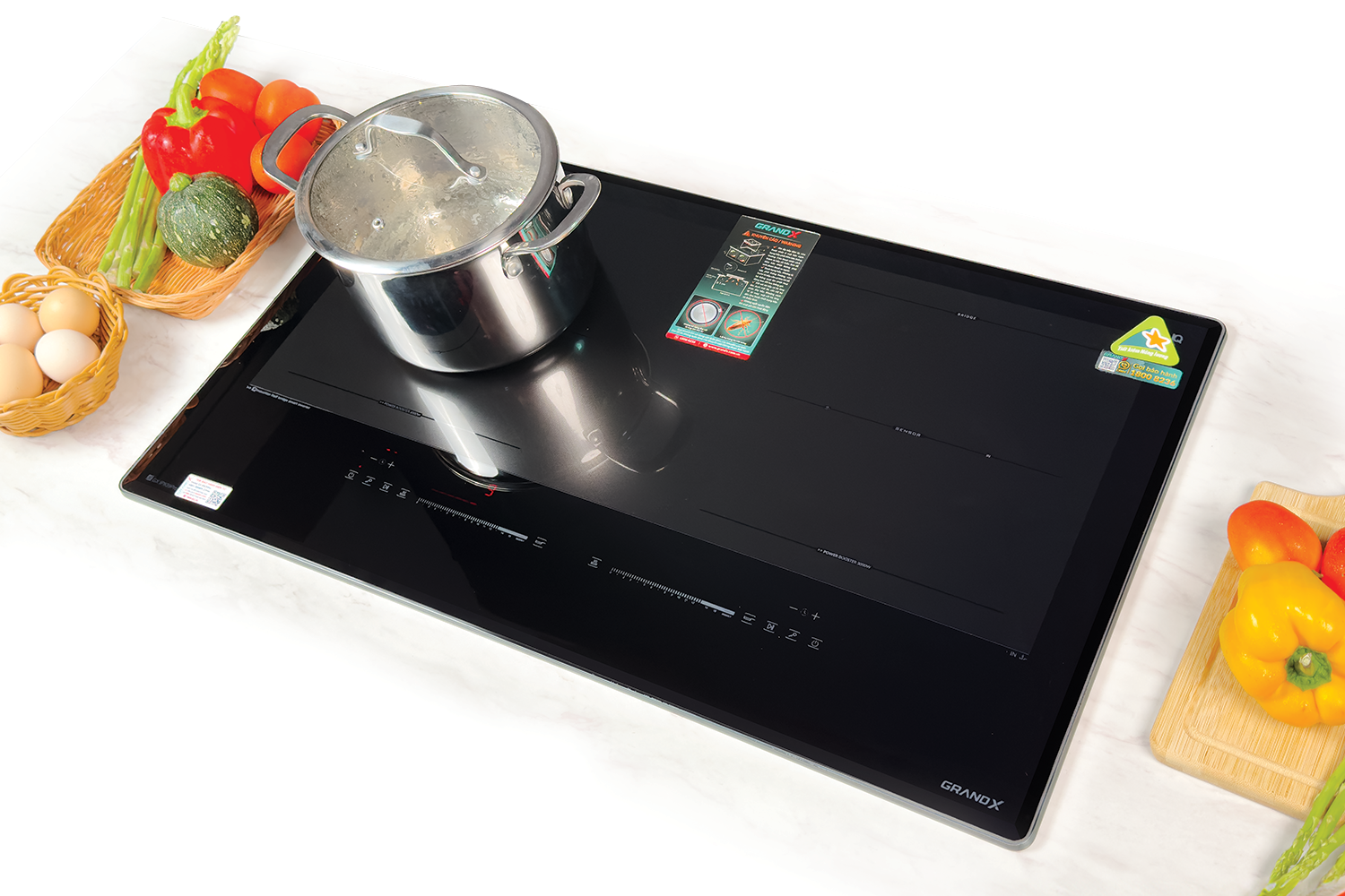 Thiết bị vệ sinh cao cấp chính hãng giá rẻ 2022 BẾP TỪ 2 VÙNG NẤU GRAND X GX IP839 PRO - Ảnh 2